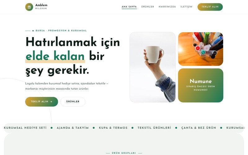 Amblem Promosyon teması