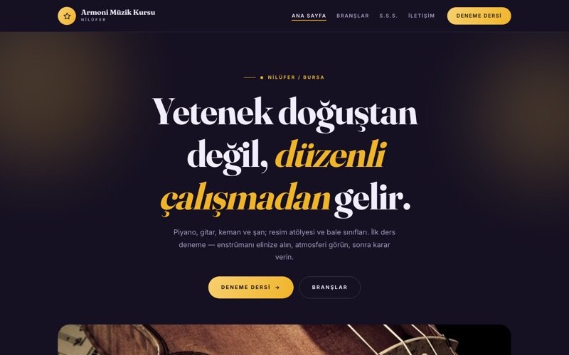 Armoni Müzik Kursu teması