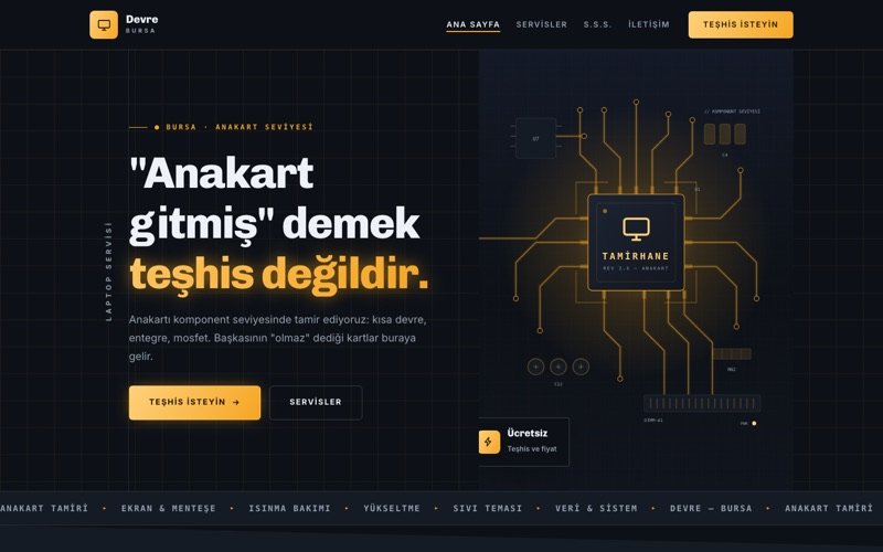 Devre Bilgisayar Servisi teması