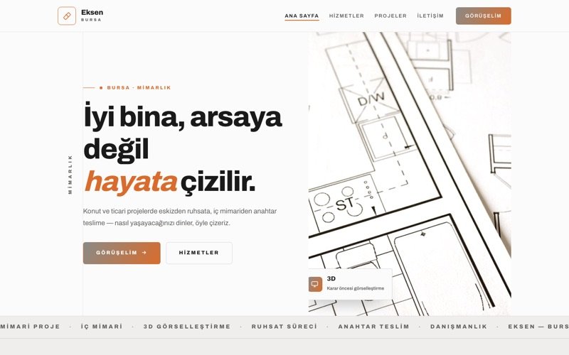 Eksen Mimarlık teması