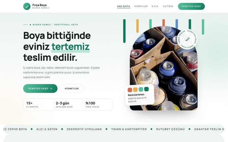 Fırça Boya Dekorasyon teması