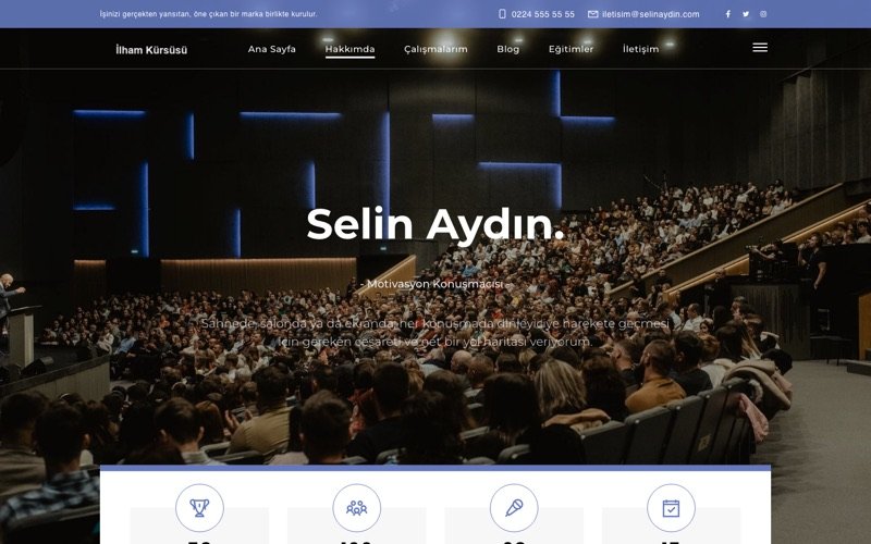 İlham Kürsüsü web sitesi ana sayfa önizlemesi