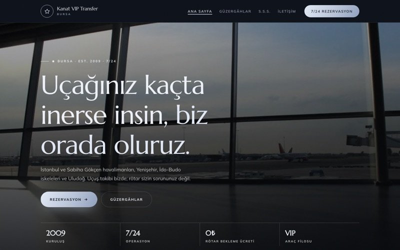 Kanat VIP Transfer teması