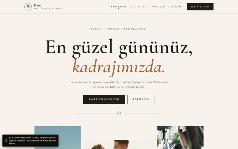 Kare Fotoğraf Stüdyosu teması