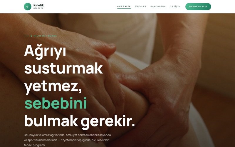Kinetik Fizik Tedavi Merkezi teması