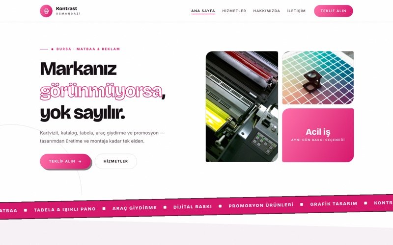 Kontrast Reklam teması