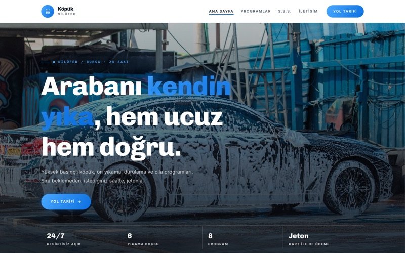 Köpük Oto Yıkama teması