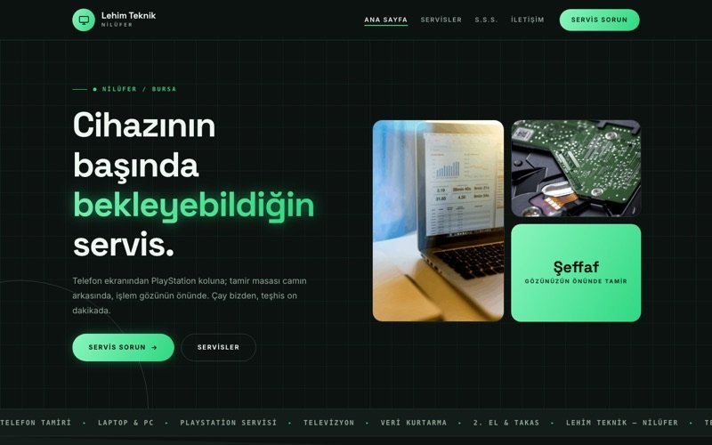 Lehim Teknik Servis teması