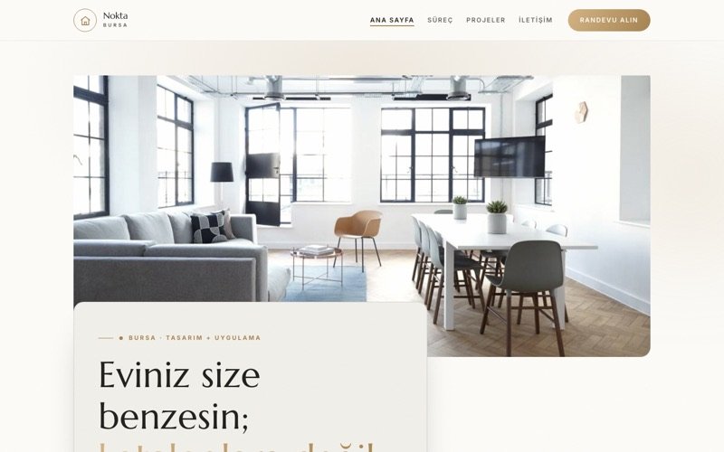 Nokta İç Mimarlık teması