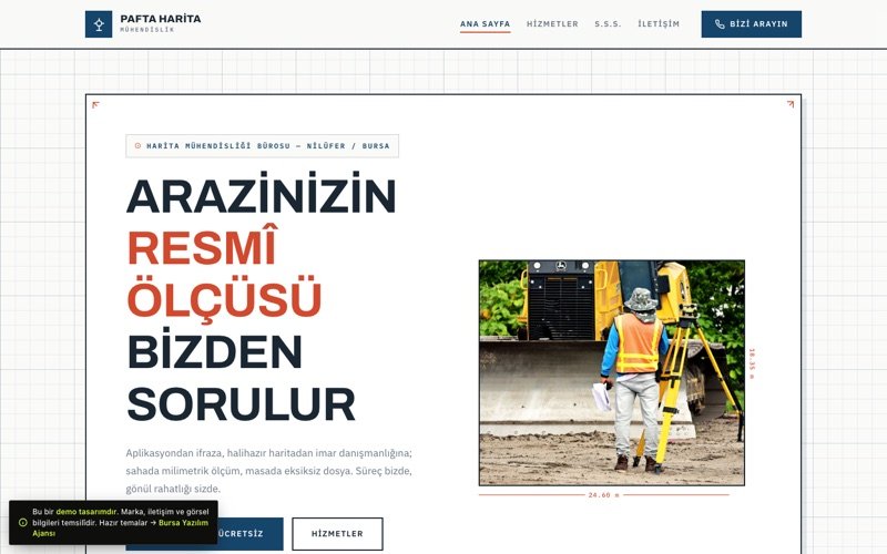 Pafta Harita Mühendislik teması