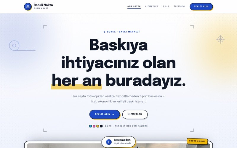 Renkli Nokta Baskı teması