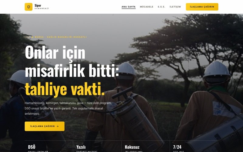 Siper İlaçlama teması