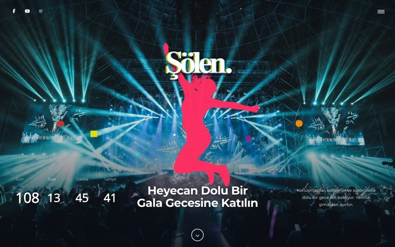 Şölen Organizasyon web sitesi ana sayfa önizlemesi