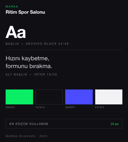 Ritim Spor Salonu — Marka