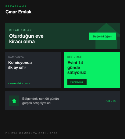 Çınar Emlak — Pazarlama