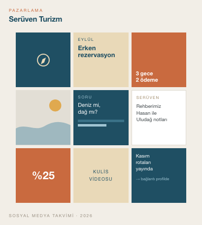 Serüven Turizm — Pazarlama