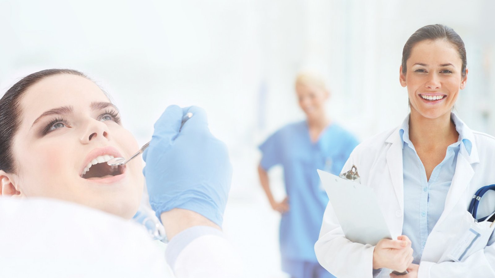 Dentalya kliniğinde diş muayenesi
