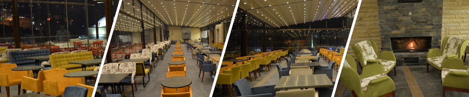 Meydan Cafe mekanının panoramik görünümü