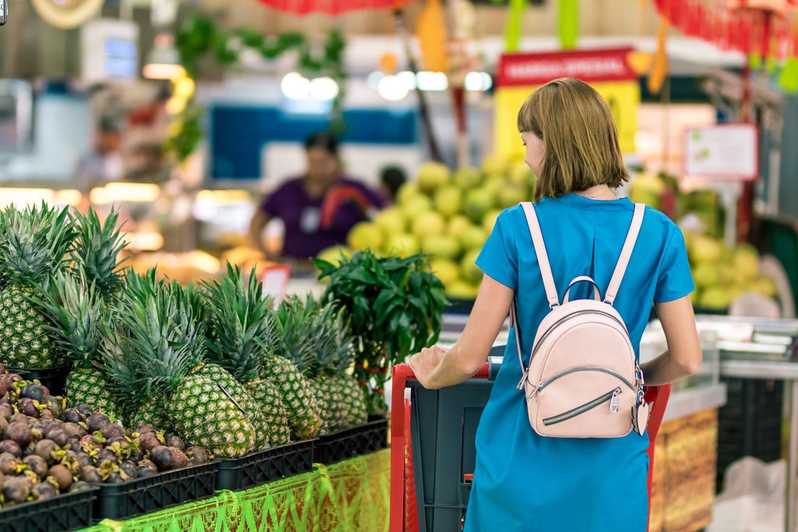 Organik market rafı